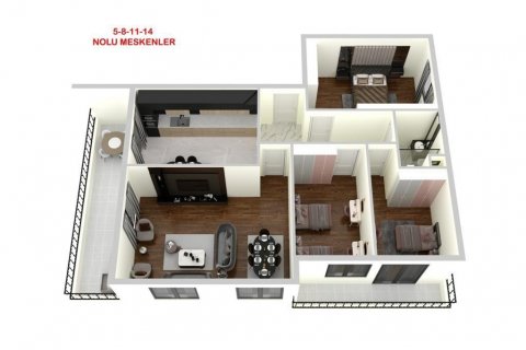 Wohnung  in Cikcilli, Antalya, Türkei Nr. 94521 - 20