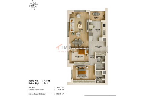 Apartment for sale in Atasehir, Istanbul, Turkey, 2 bedrooms, 97m2, No. 215021 – photo 6