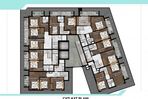 Продажа пентхауса  в Оба, Анталье, Турция 2 комн., 55м2, №94083 – фото 17