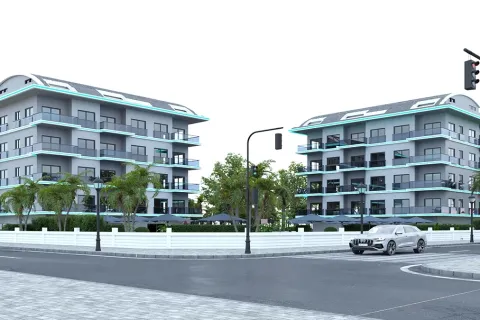 1+1 Lejlighed  i Alanya, Antalya, Tyrkiet Nr. 223576