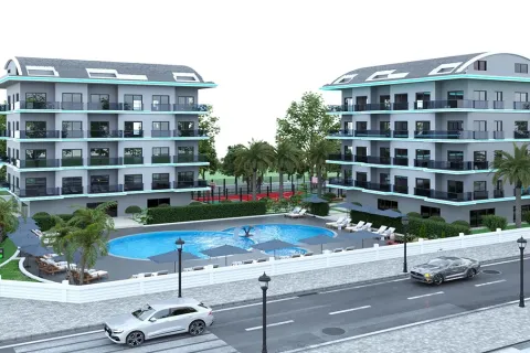 1+1 Lejlighed  i Alanya, Antalya, Tyrkiet Nr. 223576 - 8