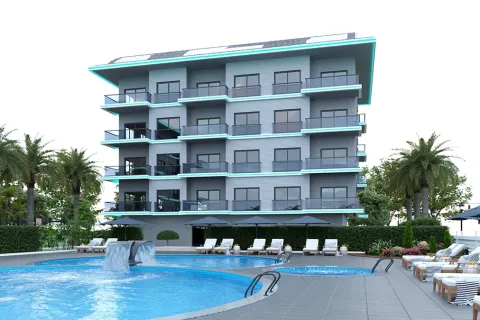 1+1 Lejlighed  i Alanya, Antalya, Tyrkiet Nr. 223576 - 2