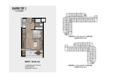Продажа квартиры в Томюке, Мерсине, Турция студия, №227868 – фото 30