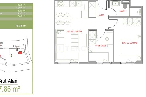 3+1 Leilighet  i Istanbul, Tyrkia Nr. 217147 - 15