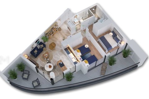 2+1 Lejlighed i Gaziveren, Guzelyurt, Nr. 227036 - 9