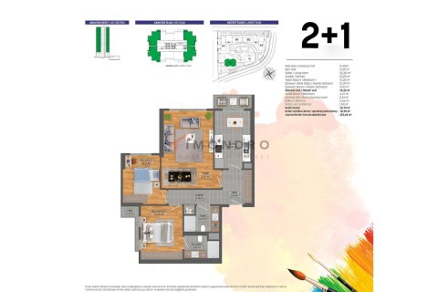 Продажа квартиры  в Кючюкчекмедже, Стамбуле, Турция 2+1, 76м2, №221518 – фото 21
