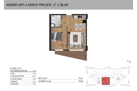 1+1 Lägenhet  i Eyup, Istanbul, istanbul, Turkiet Nr. 221515 - 21