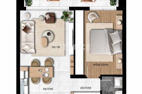 Dubleks daire 1+1 Iskele, №107187 - 15