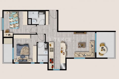 2+1 Lägenhet i Mezitli, Mersin, Turkiet Nr. 91154 - 20