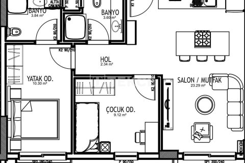 1+1 Leilighet i Aksu, Antalya, Tyrkia Nr. 213212 - 19