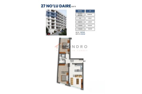 Продажа квартиры  в Бешикташе, Стамбуле, Турция 1+1, 65м2, №215089 – фото 9