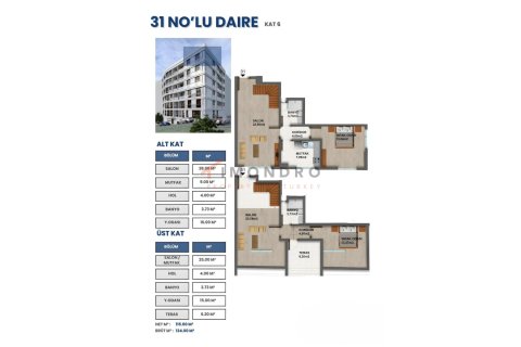 Продажа квартиры  в Бешикташе, Стамбуле, Турция 1+1, 65м2, №215089 – фото 10