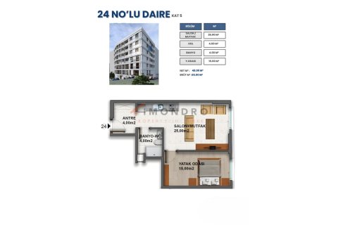 Продажа квартиры  в Бешикташе, Стамбуле, Турция 1+1, 65м2, №215089 – фото 11