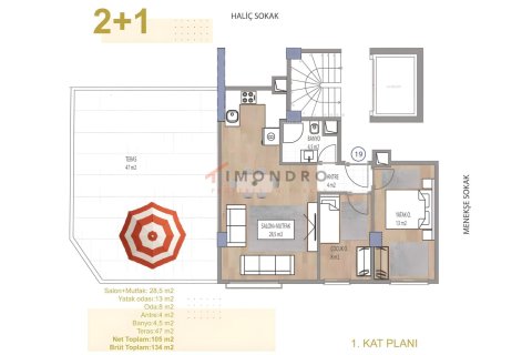 2+1 Wohnung in Beyoglu, Istanbul, Türkei Nr. 221843 - 19