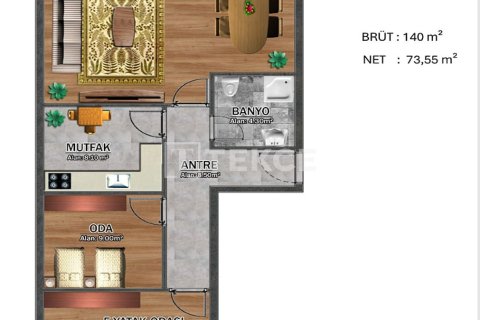 Продажа квартиры  в Бейликдюзю, Стамбуле, Турция 5+2, 335м2, №237444 – фото 27