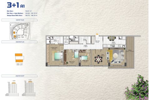 2+1 Lejlighed i Istanbul, Tyrkiet Nr. 215695 - 9
