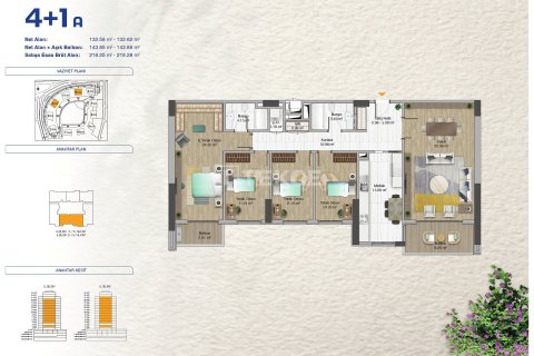 3+1 Lägenhet i istanbul, Turkiet Nr. 215696 - 10
