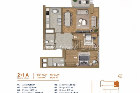 2+1 Lägenhet i Istanbul, istanbul, Turkiet Nr. 227235 - 28