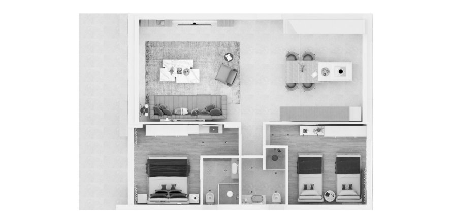 Planlægge Layout1BR