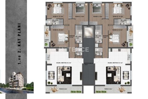 2+1 Takvåning i Famagusta, Nr. 215073 - 13