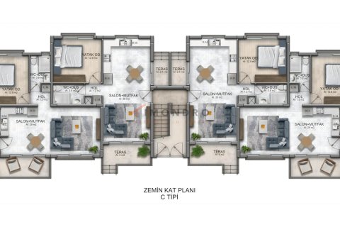 Продажа квартиры в Лапте, Гирне, Северный Кипр 3+1, 120м2, №215832 – фото 22