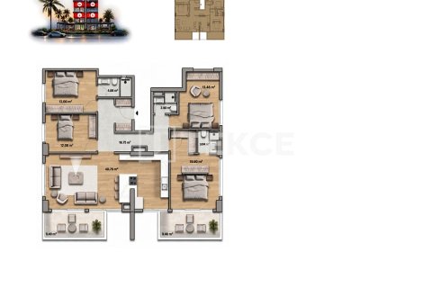 Продажа квартиры  в Аланье, Анталье, Турция 1+1, 82м2, №238112 – фото 11