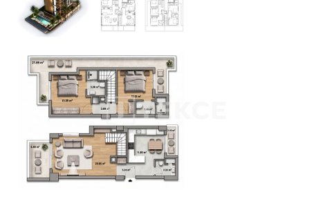 Продажа квартиры  в Аланье, Анталье, Турция 4+1, 205м2, №238115 – фото 14