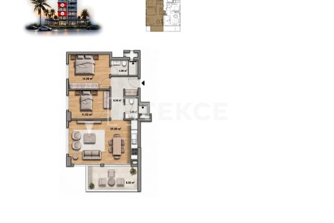 Продажа квартиры  в Аланье, Анталье, Турция 4+1, 205м2, №238115 – фото 16
