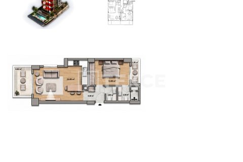Продажа квартиры  в Аланье, Анталье, Турция 4+1, 205м2, №238115 – фото 17