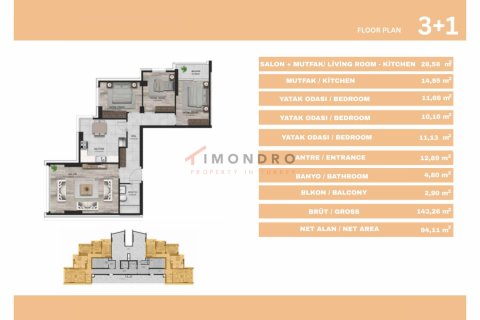 Apartment for sale in Sariyer, Istanbul, Turkey, 2 bedrooms, 106m2, No. 211605 – photo 22