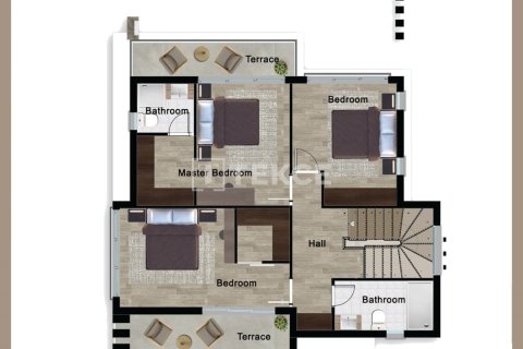 ویلا در  Famagusta ، ترکیه 4 خوابه ، 270 متر مربع.  شماره 228417 - 21