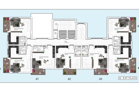 Продажа квартиры  в Авсалларе, Анталье, Турция 2 комн., 55м2, №94798 – фото 22