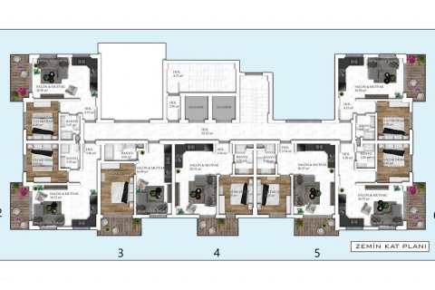 Продажа квартиры  в Авсалларе, Анталье, Турция 2 комн., 55м2, №94798 – фото 25