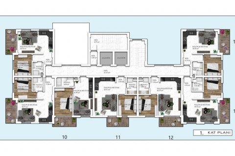 Продажа квартиры  в Авсалларе, Анталье, Турция 2 комн., 55м2, №94798 – фото 17