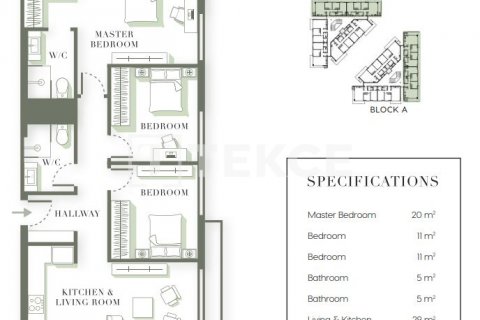 Продажа квартиры  в Гирне, Северный Кипр 2+1, 80м2, №100138 – фото 13