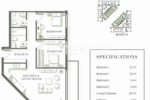 3+1 Lägenhet i Girne, Nr. 100139 - 12