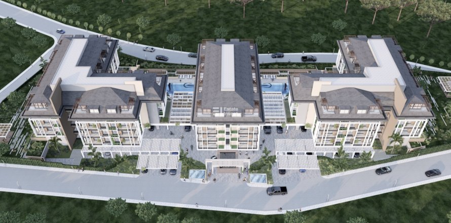 1+1 Lejlighed i Alanya, Antalya, Tyrkiet Nr. 157751