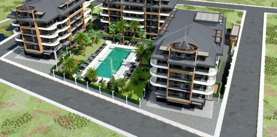 Lejlighed i Kargicak, Alanya, Antalya, Tyrkiet Nr. 93493