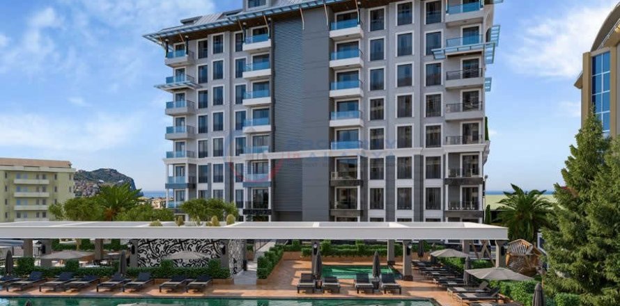 1+1 Lejlighed i Alanya, Antalya, Tyrkiet Nr. 211498