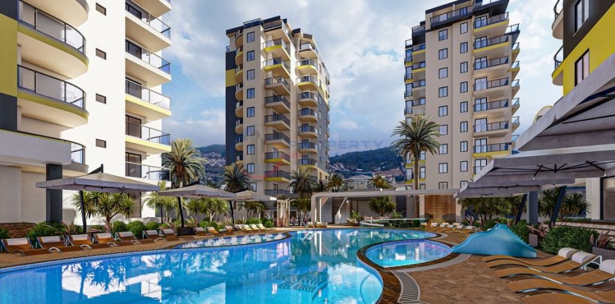 1+1 Lejlighed i Alanya, Antalya, Tyrkiet Nr. 211499