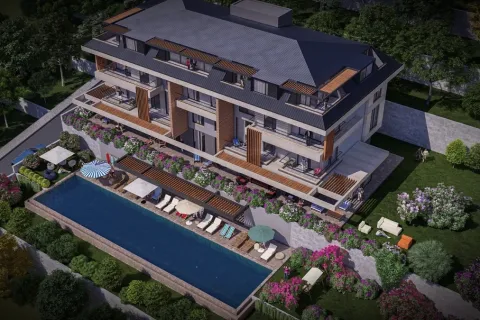 2+1 Lejlighed  i Alanya, Antalya, Tyrkiet Nr. 223626