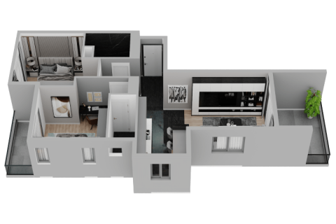 Продажа квартиры в Мерсине, Турция 2 комн., 53м2, №227909 – фото 21