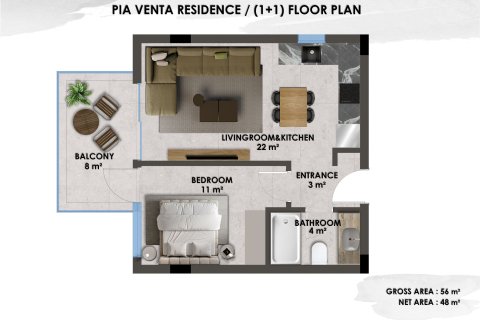 2+1 Lejlighed i Kestel, Antalya, Tyrkiet Nr. 227694 - 15