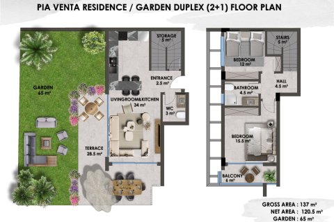 2+1 Lejlighed i Kestel, Antalya, Tyrkiet Nr. 227694 - 17