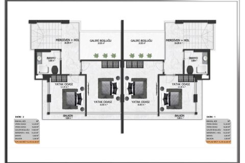 3+1 Villa  i Oba, Antalya, Tyrkiet Nr. 63278 - 19