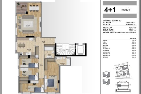 Apartment for sale  in Istanbul, Turkey, 4 bedrooms, 182m2, No. 228951 – photo 22