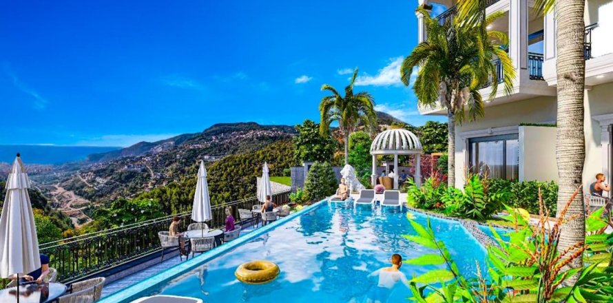 2+1 Apartment in Milano Palace Residence, Bektas, Alanya, Antalya, Turkey No. 95921