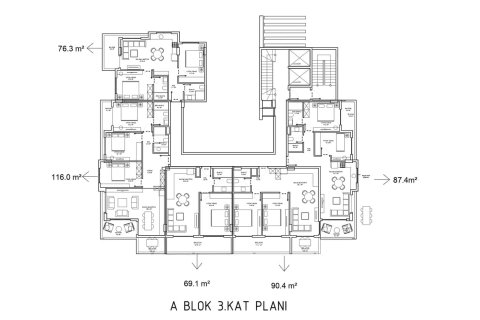 Daire  1+1  Alanya, Antalya, Türkiye №82842 - 25