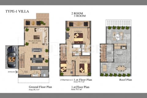 2+1 Villa i Girne, Nr. 87087 - 25