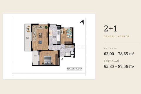 4+1 Lejlighed i Ciftlikkoy, Yalova, Tyrkiet Nr. 237670 - 13